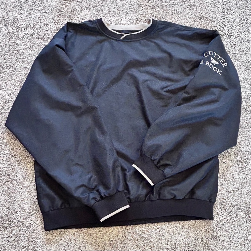 Cutter & Buck ClimaGuard Windbreaker Pullover Jacket Mesh Lining Black Men’s XXL - Picture 6 of 14